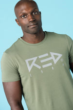Straight cut khaki t-shirt - Image n°4