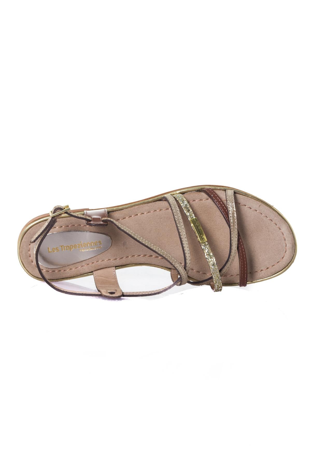 Tan/gold women's shoes - Image n°3