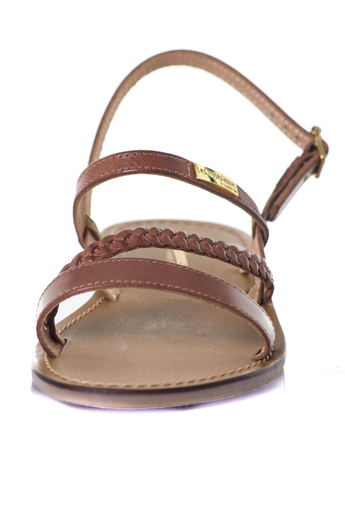 Women's summer tan sandals - Image n°5