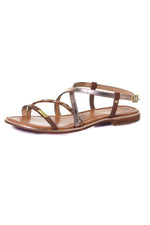Women's tan sandals - Image n°6