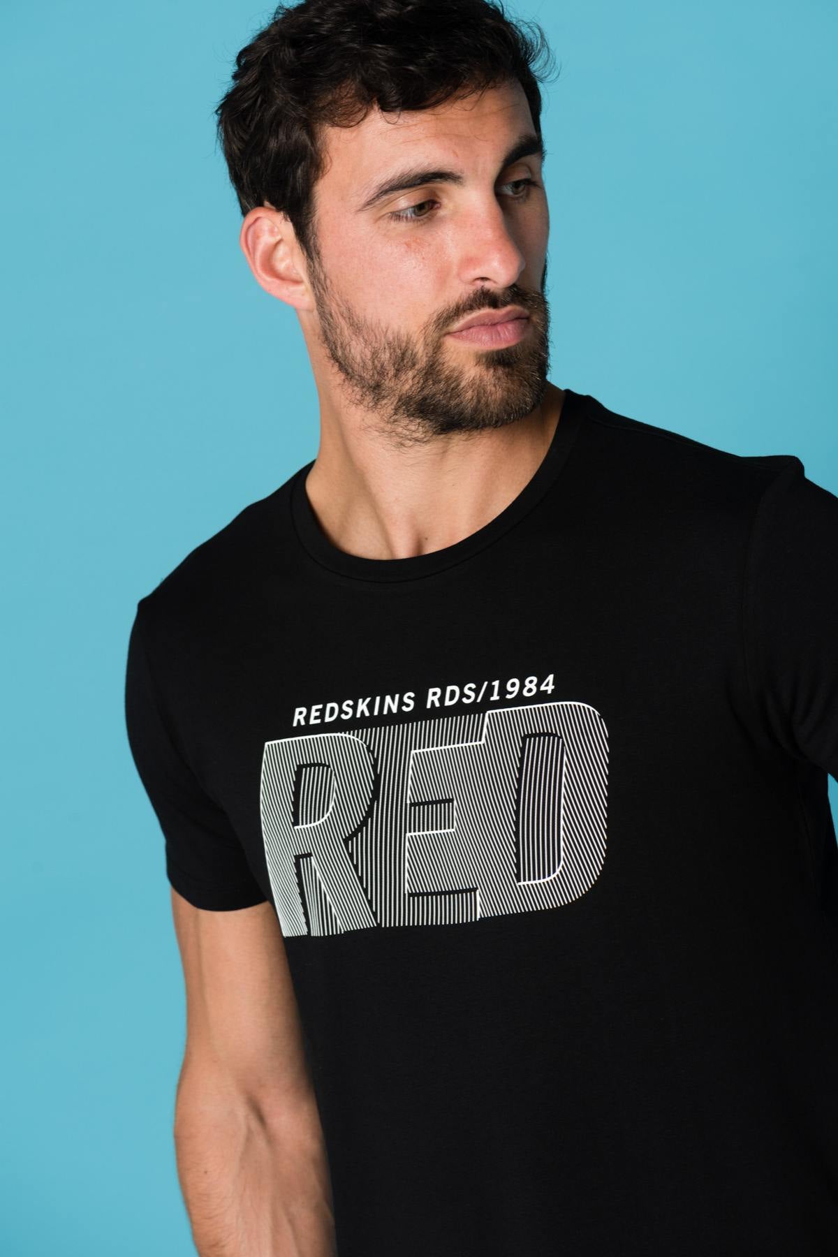 Black round neck t-shirt - Image n°1
