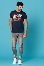 Men's indigo t-shirt - Image n°2
