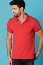 Men's red polo shirt - Image n°1