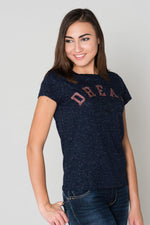  Navy blue glitter t-shirt - Image n°3