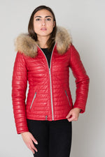 Women's colorful leather jacket - Image n°3