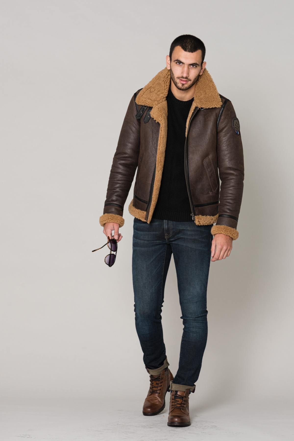  Sheepskin bomber jacket - Image n°3