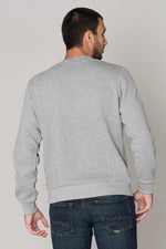 Gray round neck sweater - Image n°3