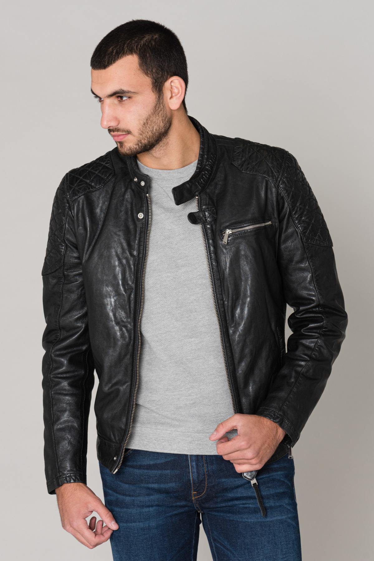  Men's leather jacket - Image n°3