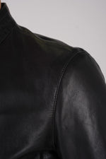 Daytona's black sheepskin jacket: soft leather, classic biker appeal. - Image n°7