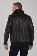 Men's sheepskin leather jacket - Image n°5