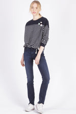 Women's loose sailor sweater - Image n°1