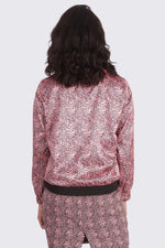 Pink leopard print bomber jacket - Image n°3
