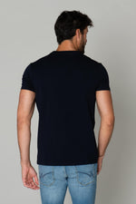 Men's navy blue t-shirt - Image n°4