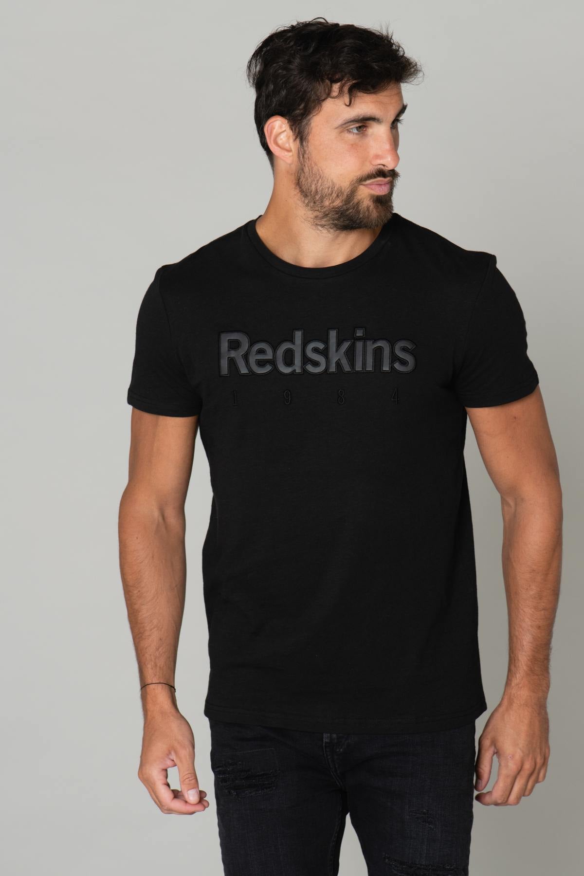 Men's black round neck t-shirt - Image n°1