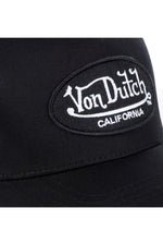 Plain black cap with mesh - Image n°4