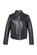 Large size cowhide leather jacket - Image n°3