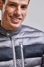 Gray nylon down jacket - Image n°2