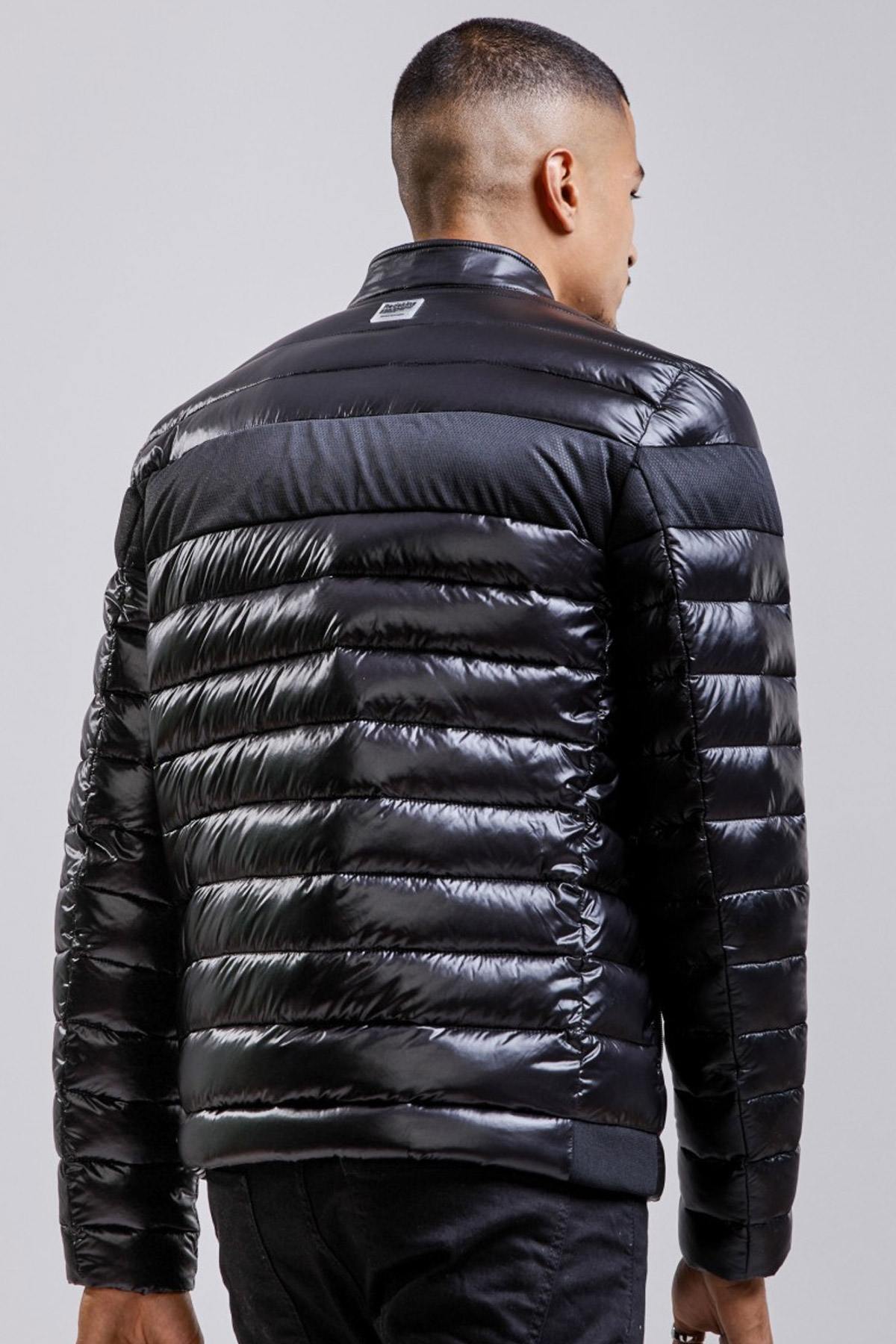 Men's black down jacket - Image n°3