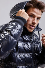 Black sports down jacket for men - Image n°2