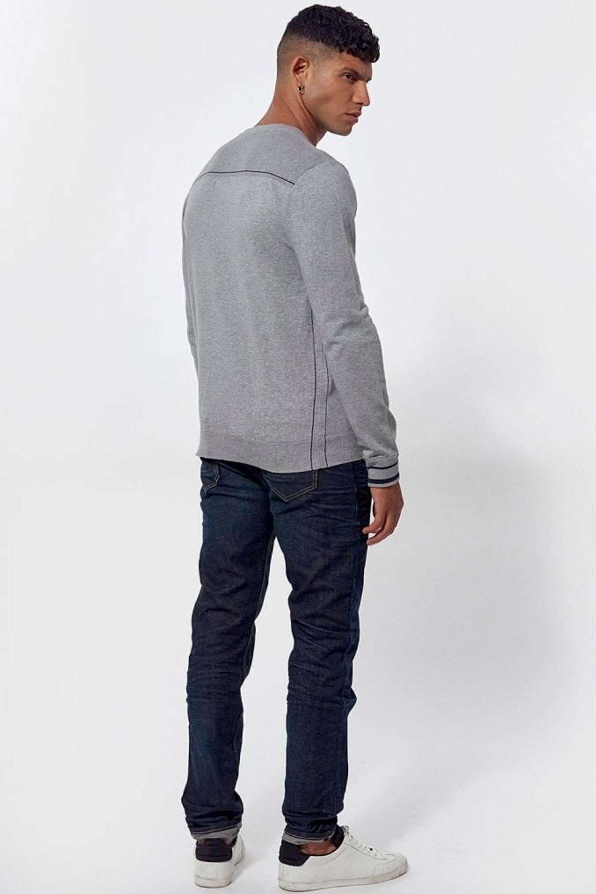 Men's heather gray sweater - Image n°4