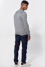 Men's heather gray sweater - Image n°4