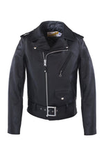 613S Slim Fit Perfecto® by Schott-black steerhide, slim, iconic. - Image n°2