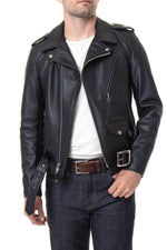 613S Slim Fit Perfecto® by Schott-black steerhide, slim, iconic. - Image n°6