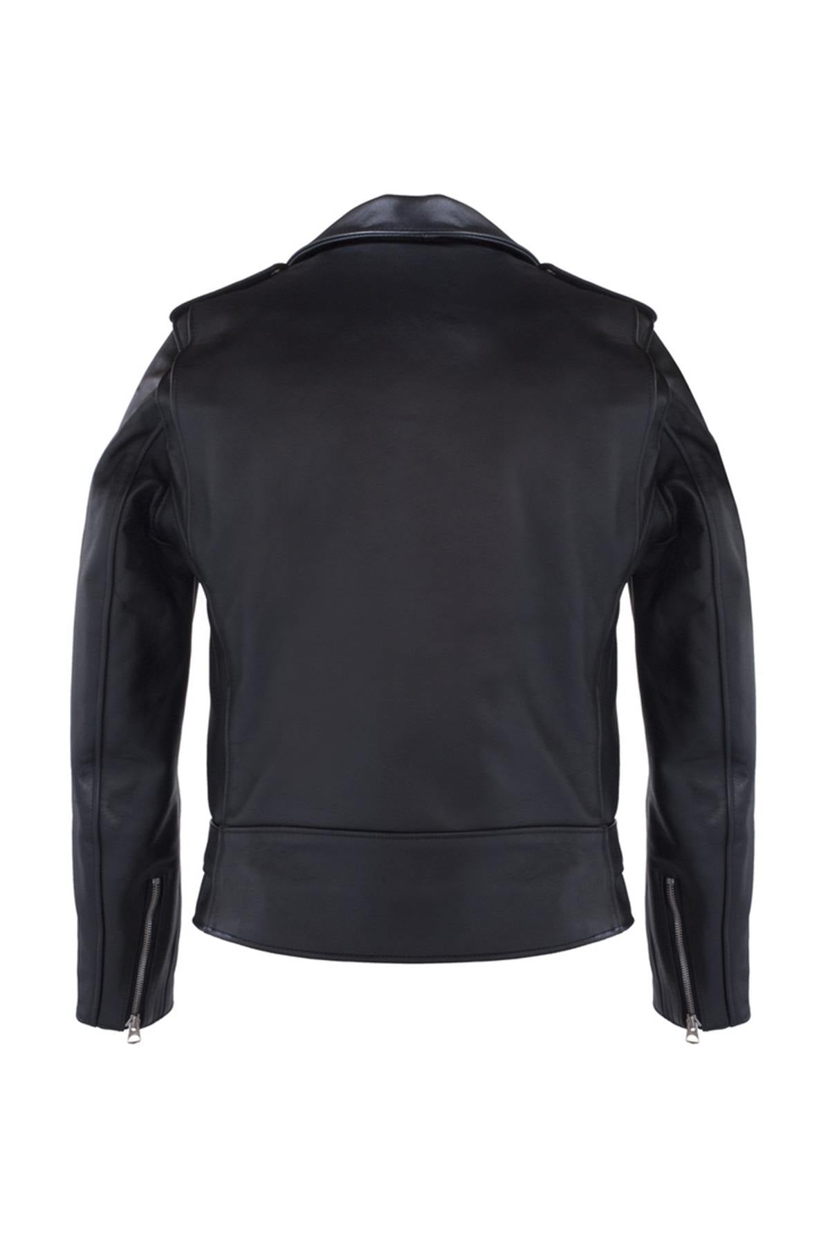 613S Slim Fit Perfecto® by Schott-black steerhide, slim, iconic. - Image n°7
