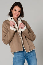 Faux shearling jacket - Image n°1
