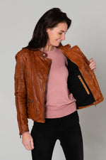 Vintage-style leather jacket - Image n°4