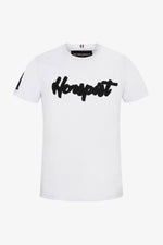 White H line t-shirt with embroidered logo - Image n°2