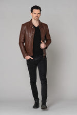 Rich brown sheepskin jacket, vegetable-tanned and biodegradable. - Image n°14
