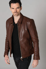 Rich brown sheepskin jacket, vegetable-tanned and biodegradable. - Image n°15