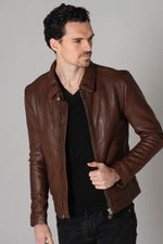 Rich brown sheepskin jacket, vegetable-tanned and biodegradable. - Image n°11