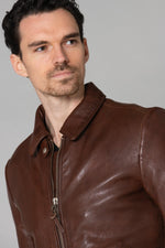 Rich brown sheepskin jacket, vegetable-tanned and biodegradable. - Image n°18