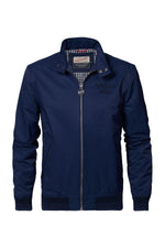 Navy blue nylon bomber jacket - Image n°10