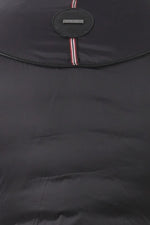 Black leather down jacket with real fur collar - Image n°18