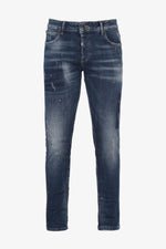 Men's blue slim jeans - Image n°9