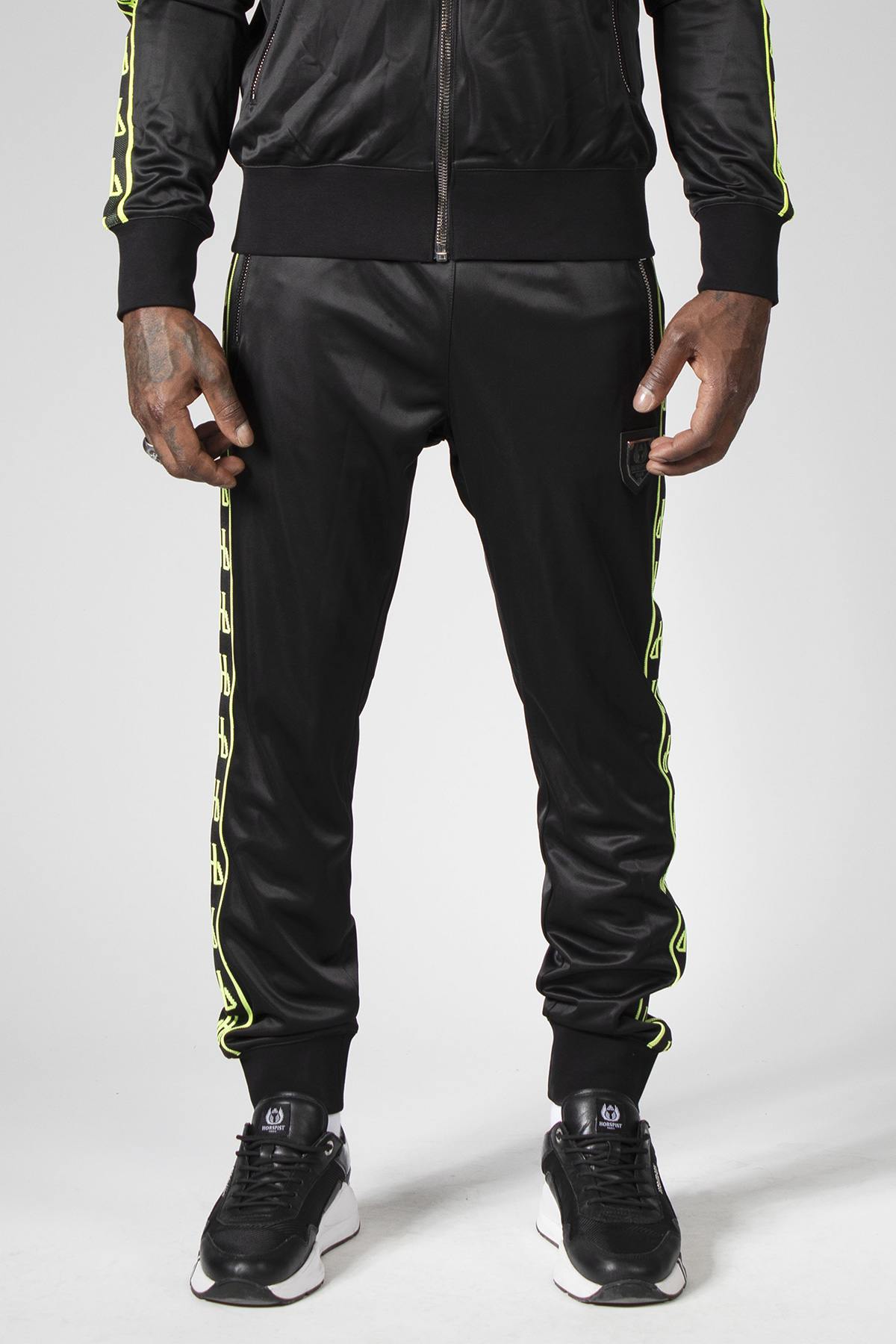 Black and green jogging pants - Image n°12