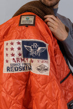 Lambskin aviator with removable collar - Image n°9