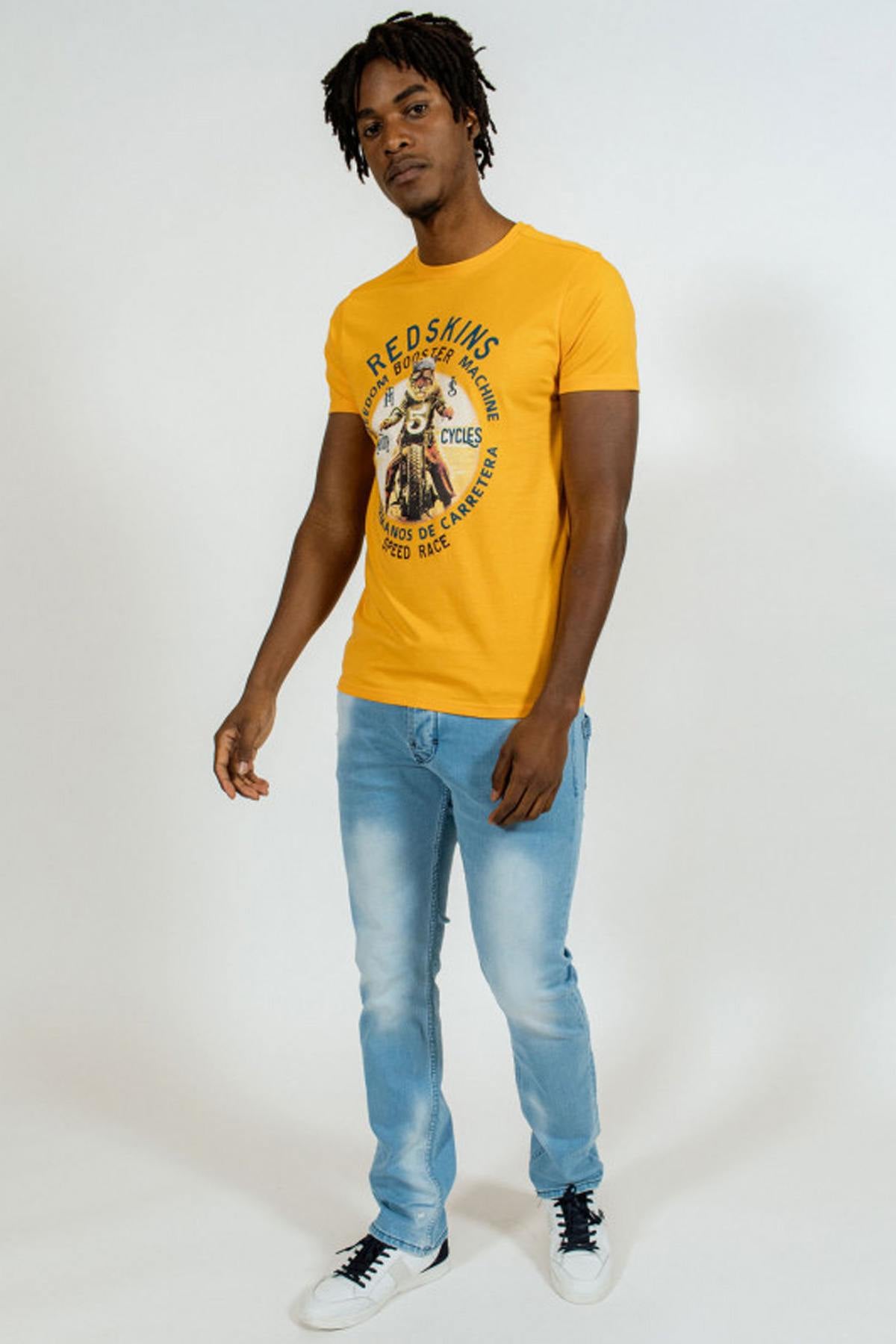 Orange Motorcycle T-shirt - Image n°2