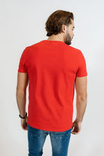 Red short-sleeved t-shirt - Image n°2