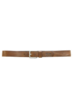 Brown leather belt - Image n°1