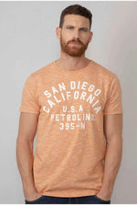 Heather orange t-shirt - Image n°1
