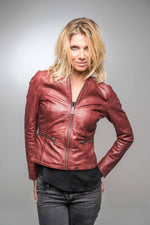 Red leather jacket - Image n°2