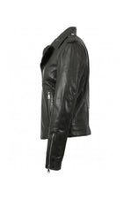  Biker Style khaki leather jacket - Image n°9