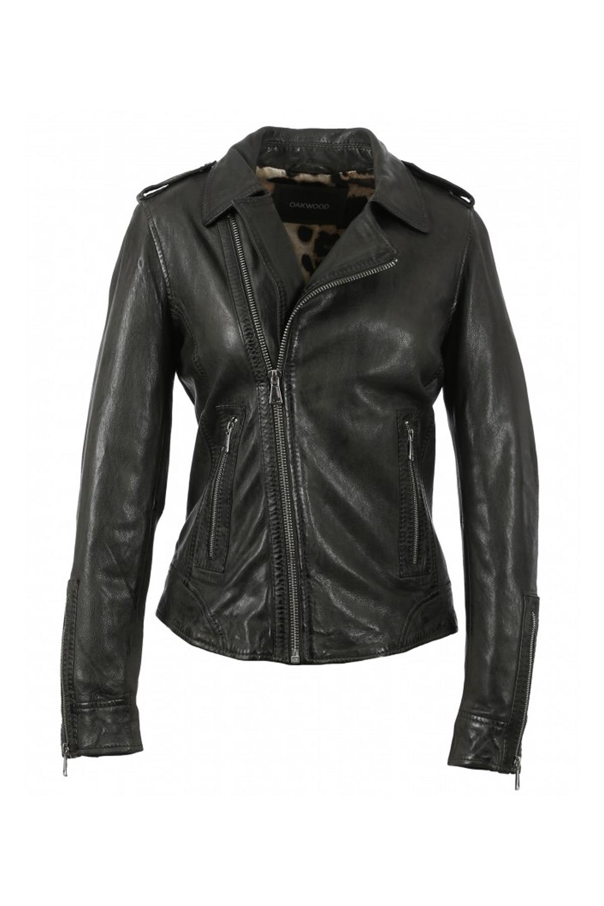  Biker Style khaki leather jacket - Image n°8