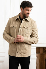 Beige overshirt jacket - Image n°6