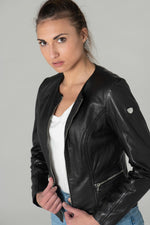Spencer in black leather - Image n°4