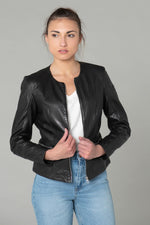Spencer in black leather - Image n°8